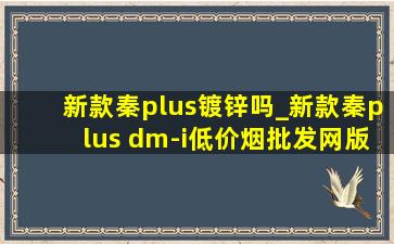 新款秦plus镀锌吗_新款秦plus dm-i(低价烟批发网)版